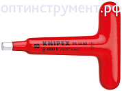 Отвертка для винтов с профилем "Внутренний шестигранник" с Т-образной ручкой KNIPEX 98 14 05 KN-981405