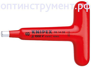 Отвертка для винтов с профилем "Внутренний шестигранник" с Т-образной ручкой KNIPEX 98 14 05 KN-981405
