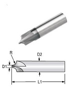 Фреза для внешнего радиуса MICRO100 d1,5мм CREM-060-030