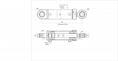 Гидроцилиндр ЦГ-110.56х360.11