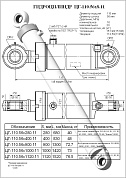 Гидроцилиндр ЦГ-110.56х400.11