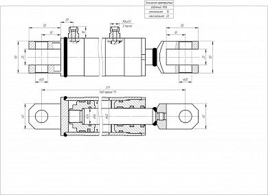 Гидроцилиндр ЦГ-50.25х75.01