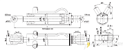 Гидроцилиндр МС75/30х200-3(4).44.1(515)