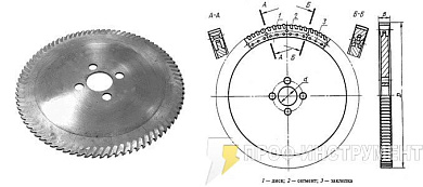 Пила дисковая сегментная (пила Геллера) 2000х6
