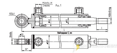 Гидроцилиндр МС40/25х250-3(4).15(444)