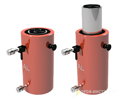 Домкрат гидравлический грузовой алюминиевый ДГА150П50